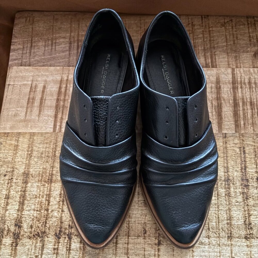 Black Leather Loafers